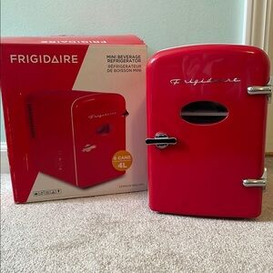 Frigidaire Red Mini Beverage Refrigerator